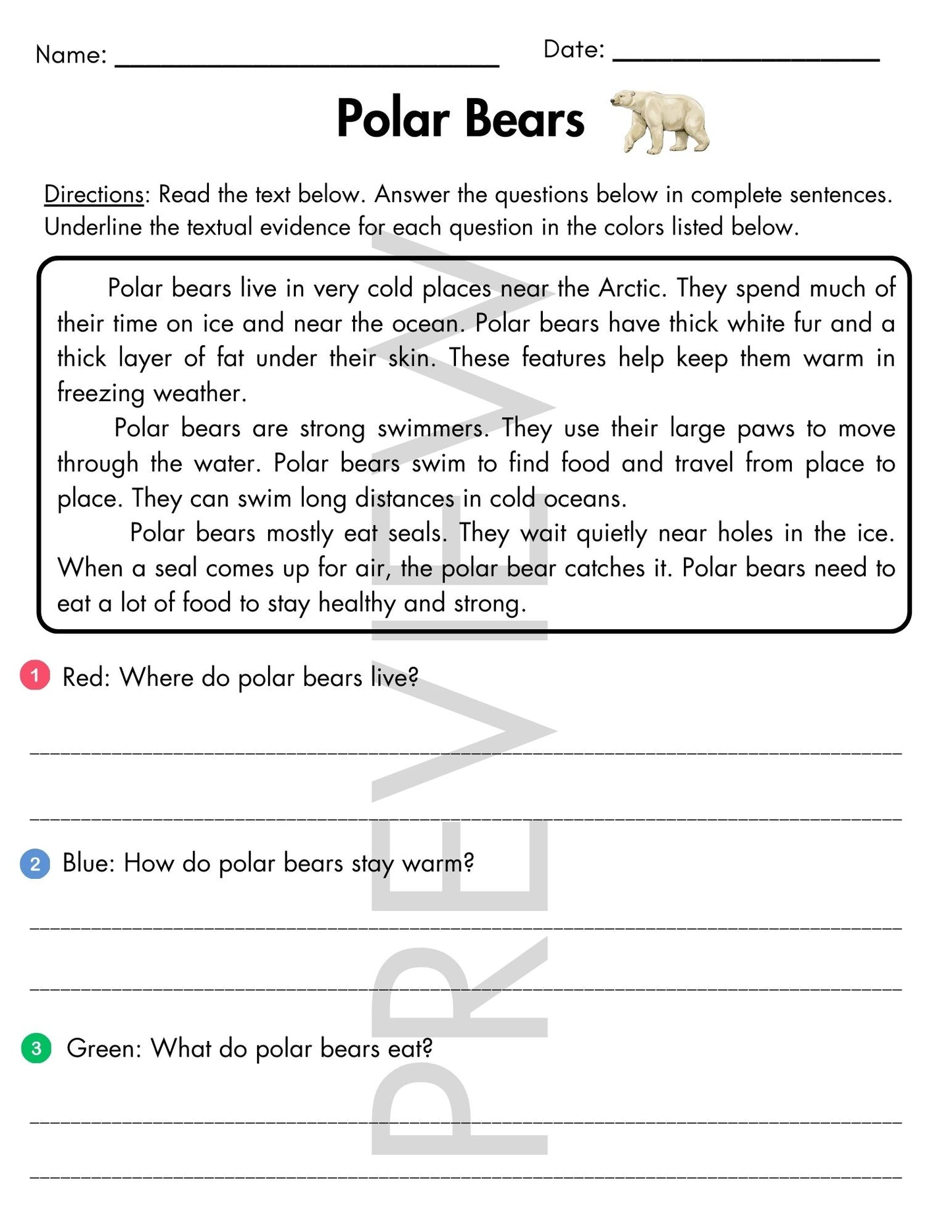 Grade 2 January Reading Comprehension Passages | Text Evidence