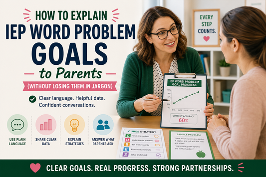 How to Explain IEP Word Problem Goals to Parents (Without Losing Them in Jargon)