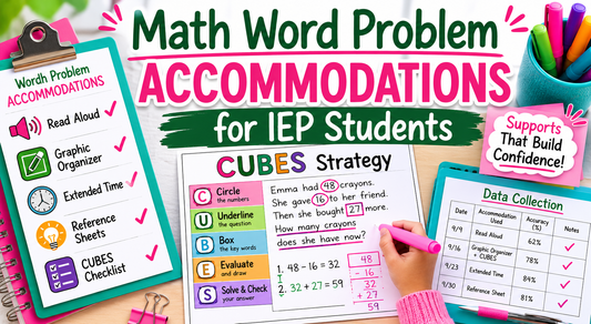 Math Word Problem Accommodations for IEP Students: What to Use and How to Document Them