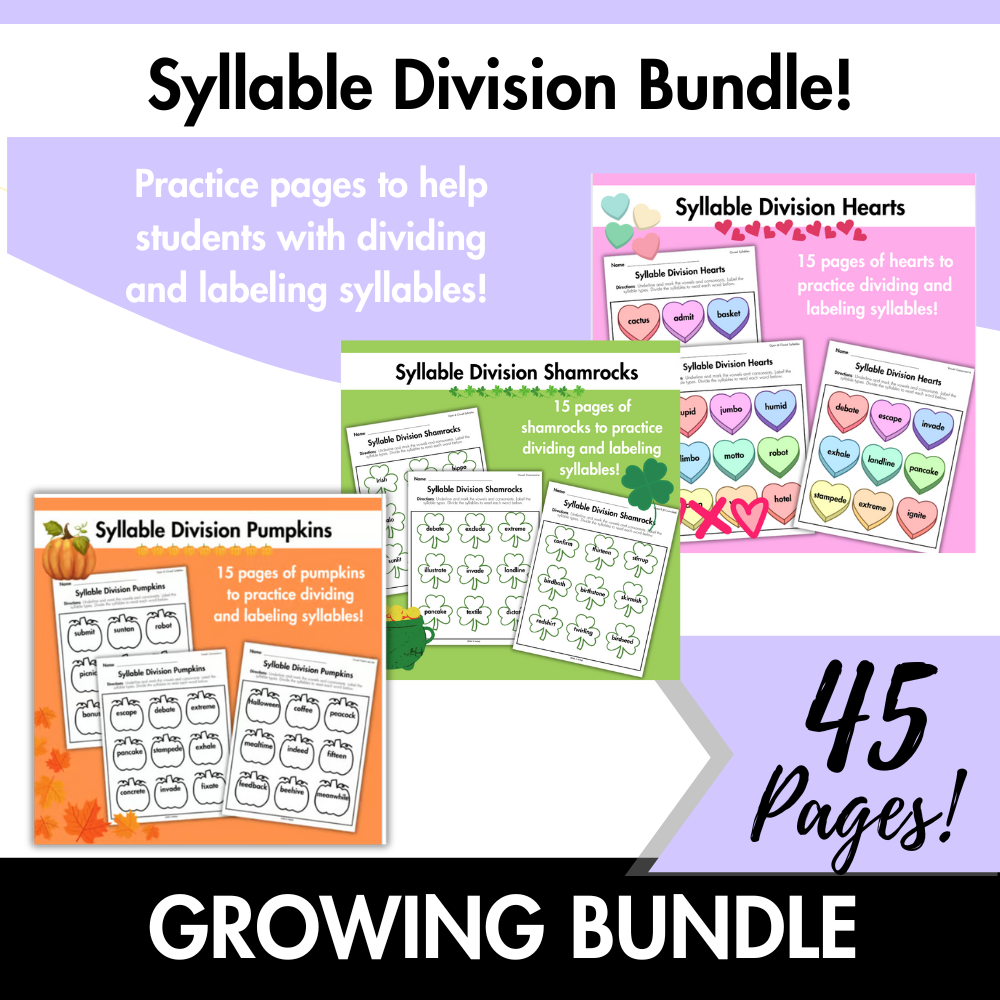 Syllable Division Bundle!